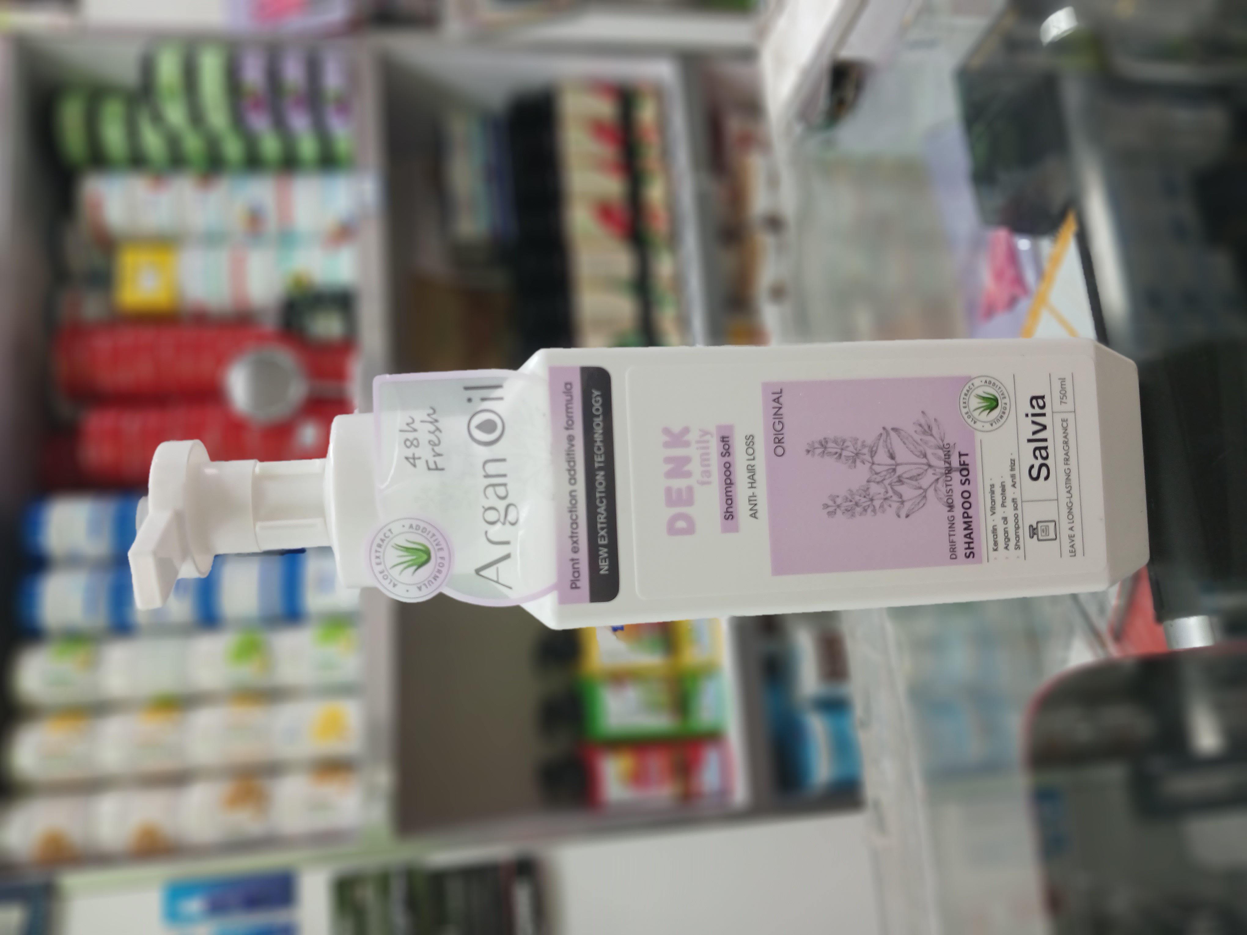 شامپو نرم کننده ضدریزش دنک، حاوی عصاره مریم‌گلی با حجم 750 میلی‌لیتر